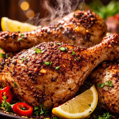 Image of Spicy Baked Chicken Leg Quarters