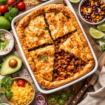 Image of Spicy Bean and Beef Pie