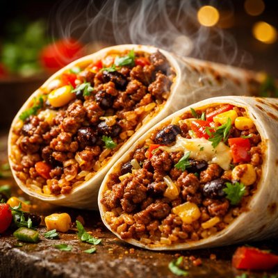 Image of Spicy Beef Burritos