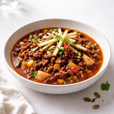 Image of Spicy Beef Chili with Apples