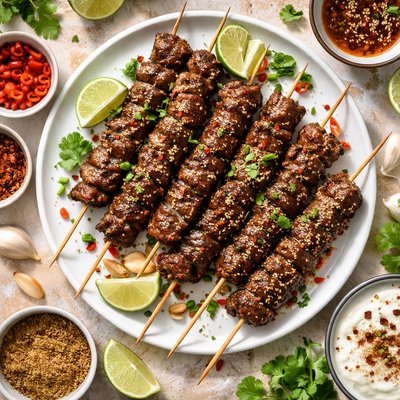 Image of Spicy Beef Skewers