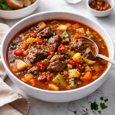 Image of Spicy Beef Vegetable Soup