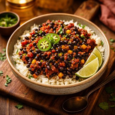 Image of Spicy Black Beans and Rice