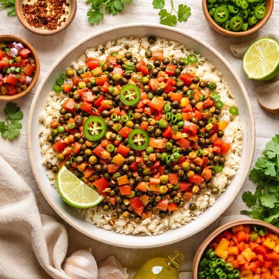 Image of Spicy Black Eyed Peas and Rice