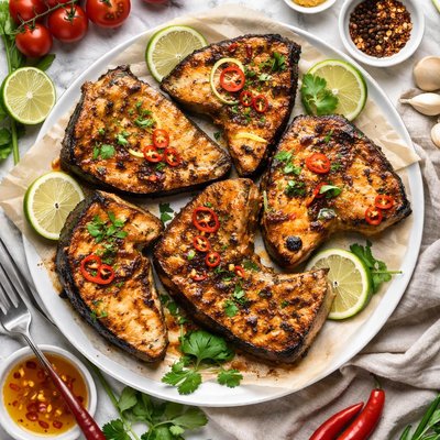 Image of Spicy Broiled Shark Steaks