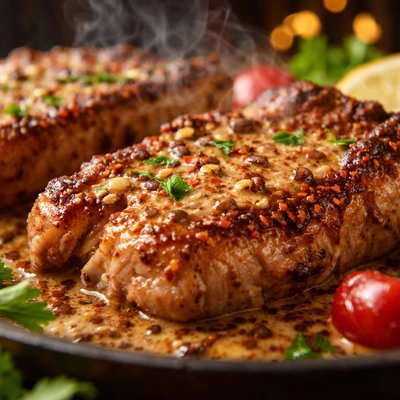 Image of Spicy Brown Mustard Pork Chops