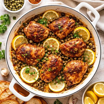 Image of Spicy Cajun Chicken with Capers and Lemons