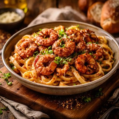 Image of Spicy Cajun Pasta with Shrimp