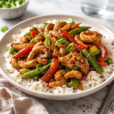 Image of Spicy Cashew Chicken Stir Fry