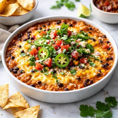 Image of Spicy Cheesy Salsa Bean Dip