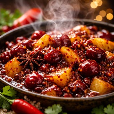 Image of Spicy Cherry and Apple Chutney