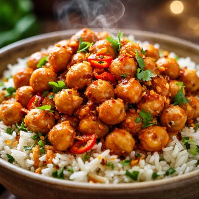 Image of Spicy Chick Peas and Rice