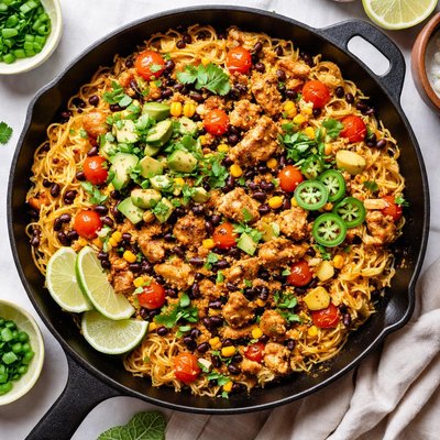 Image of Spicy Chicken and Spaghetti Squash Skillet