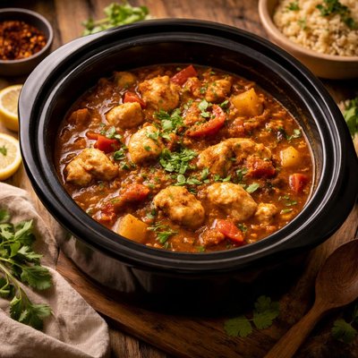 Image of Spicy Chicken Curry Diabetic Crock Pot
