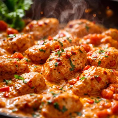 Image of Spicy Chicken in a Creamy Tomato Sauce