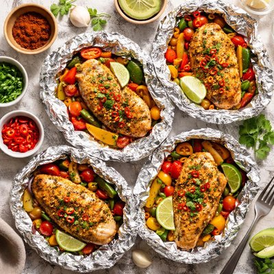 Image of Spicy Chicken in Foil