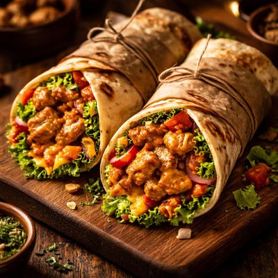 Image of Spicy Chicken Orgasm Wraps