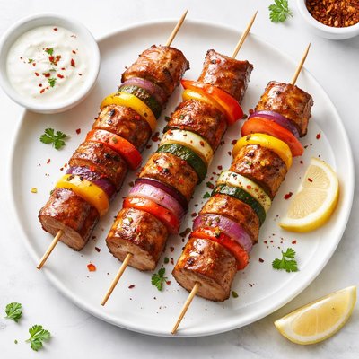 Image of Spicy Chicken Sausage Kabobs