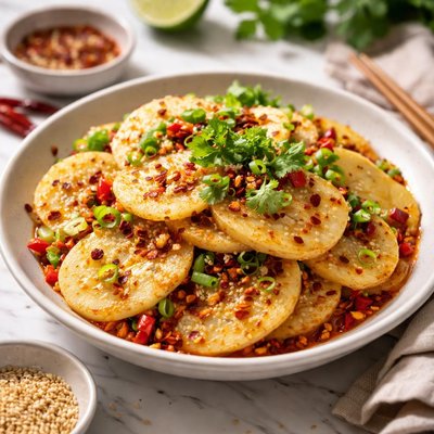Image of Spicy Chinese Potato Salad