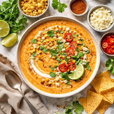 Image of Spicy Chipotle Creamy Corn Soup