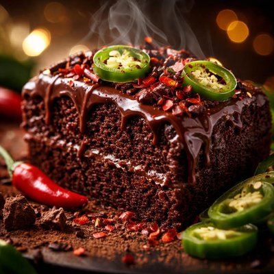 Image of Spicy Chocolate Jalapeno Cake