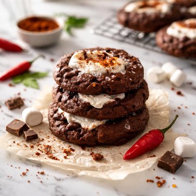 Image of Spicy Chocolate Marshmallow Cookies