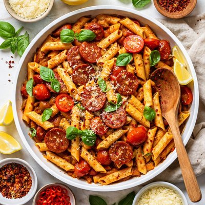 Image of Spicy Chorizo Penne Pasta