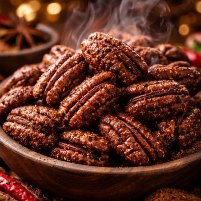 Image of Spicy Cocoa Glazed Pecans
