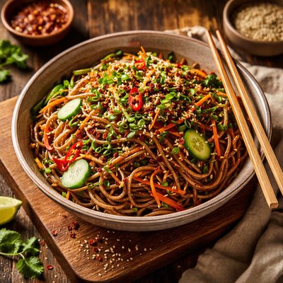 Image of Spicy Cold Soba Noodles