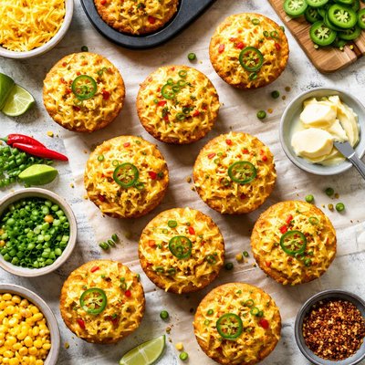 Image of Spicy Corn Muffins with Irish Cheddar Cheese