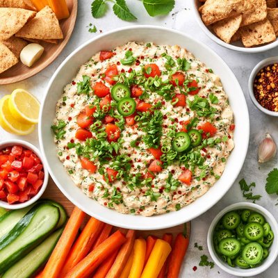 Image of Spicy Cottage Cheese Dip Weight Watcher Style