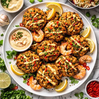 Image of Spicy Crab Cakes with Shrimp