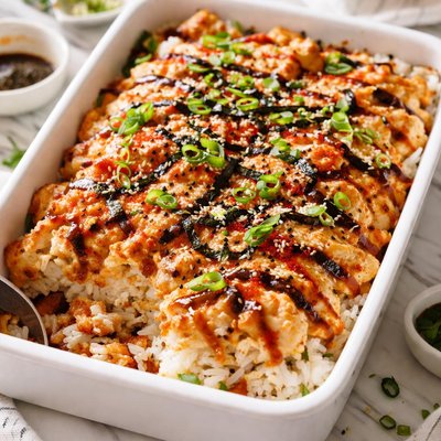 Image of Spicy Crab Sushi Casserole