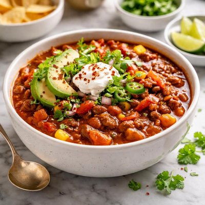 Image of Spicy Crock Pot Pinto Bean Chili