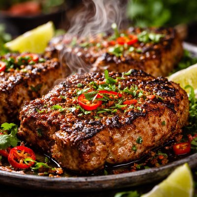 Image of Spicy Cuban Pork Chops Maya Style