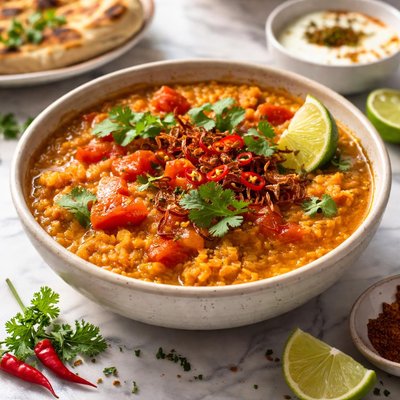 Image of Spicy Dhal with Tomatoes