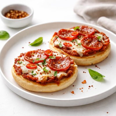 Image of Spicy Easy English Muffin Pizza