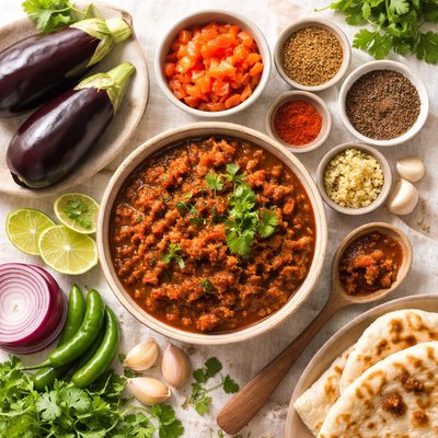 Image of Chutney picante de berenjena vegetariano