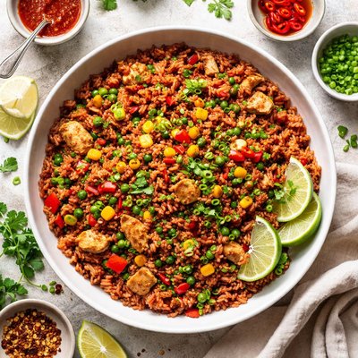 Image of Spicy Fried Red Rice