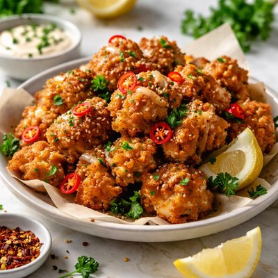 Image of Spicy Garlic Cauliflower Bites