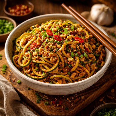 Image of Spicy Garlic Szechuan Noodles