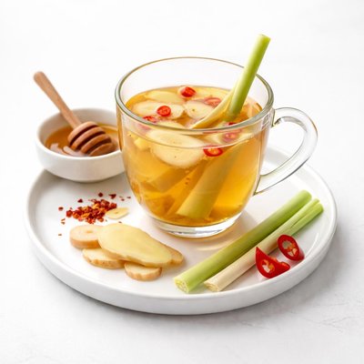 Image of Spicy Ginger Tea with Lemongrass