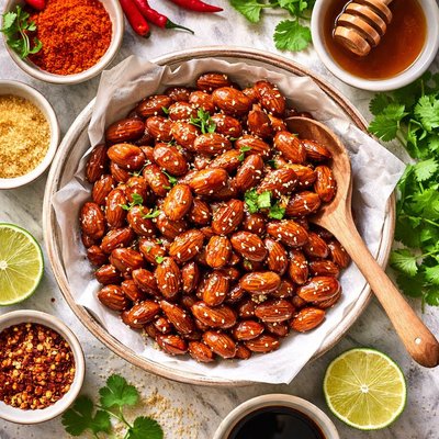 Image of Spicy Glazed Almonds