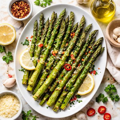 Image of Spicy Grilled Asparagus