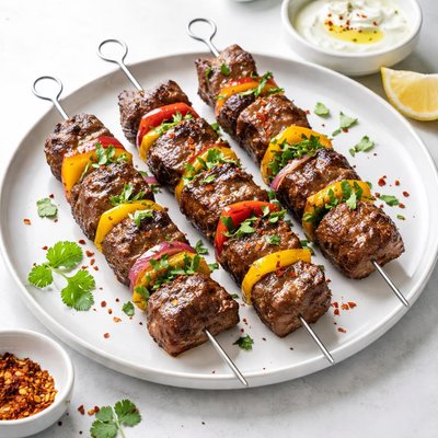 Image of Spicy Grilled Beef Kabobs