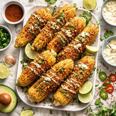 Image of Spicy Grilled Corn on the Cob