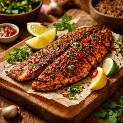 Image of Whole30 Spicy Grilled Fish