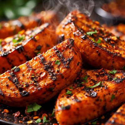 Image of Spicy Grilled Sweet Potatoes