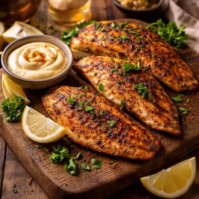 Image of Spicy Grilled Tilapia with Aioli