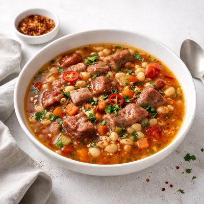 Image of Spicy Ham and Bean Soup